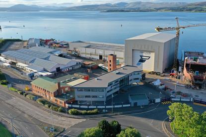 Ferguson shipyard aerial shot
