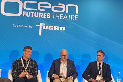 From left - Chris Dyer, RWE Renewables Richard Purser, IMCA, Anderson Chaplow, Lloyd's Register