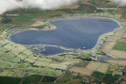 Lincolnshire reservoir - artist impression