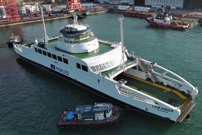 Leikanger is the final unit of three zero-emission battery-powered Ropax ferries constructed by Sembcorp Marine for Norled