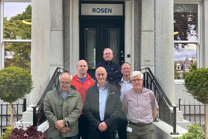 The image shows the Rosen (UK) Ltd Aberdeen team