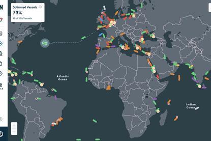 ZeroNorth's Fleet Dashboard gives a worldwide overview
