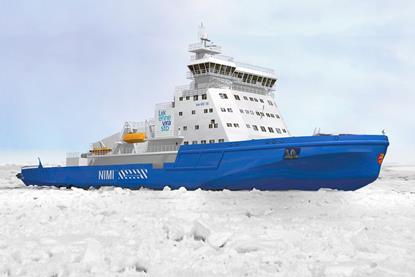 The new Arctech icebreaker is being built for the Finnish Transport Agency