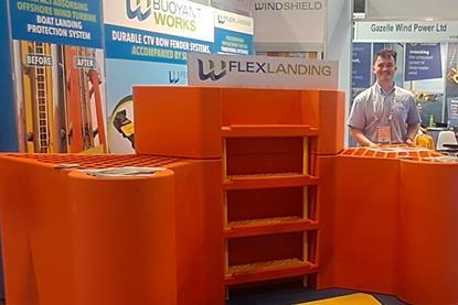 Tom Cox and the FlexLanding equipment from Buoyant Works