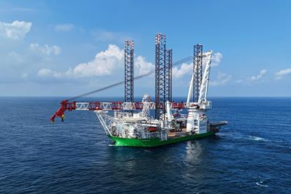 DEME’s new windfarm installation vessel Norse Wind