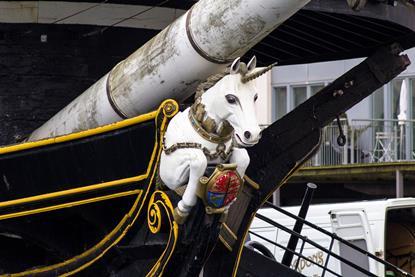 HMS Unicorn figurehead close-up