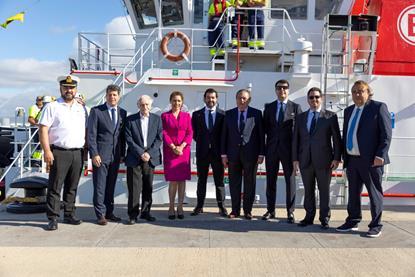 Guests from Boluda and Gibraltar port itself were present for the renaming (Boluda)