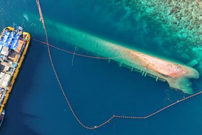 Resolve Marine used the hot tap method to remove oil from a sunken vessel off Indonesia (ISU)