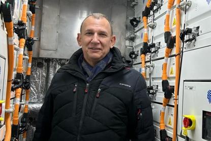AYK Energy founder Chris Kruger aboard H2 Barge 2 - Copy