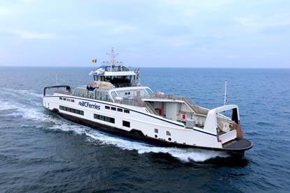 Island Class ferry no. 7 for BC Ferries at sea
