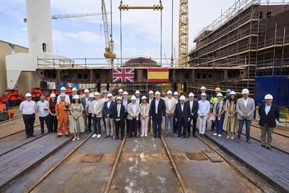 Bibby keel-laying for first electric CSOV
