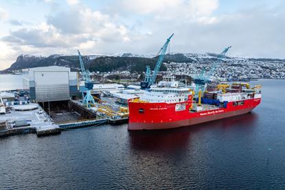 The image shows the CLV Nexans Electra on the water