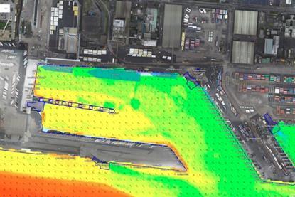 Accurate information on assets and bathymetry helps in vessel planning (Image, Dublin Port GISGRO account)