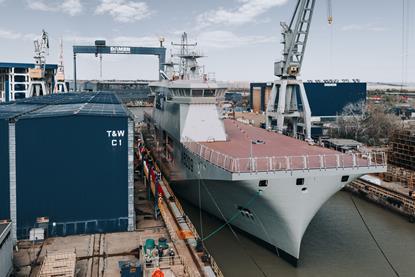 Damen launches NRP D. João II for the Portuguese Navy (1)