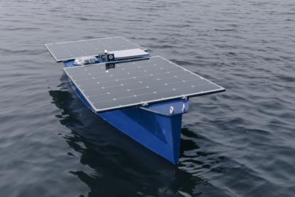 Solar powered surface vessel