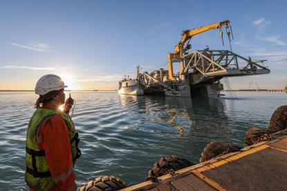 Jan De Nul's dredger ‘Fernão de Magalhães’ at work in Morocco