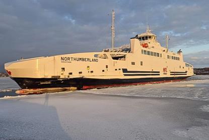 'Northumberland' arrived in typically icy winter conditions (Redwise)