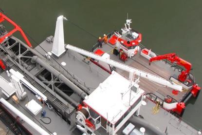 The image shows Royal IHC's DMC workboat