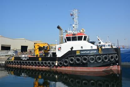 Initially, 'Caspian Lotus' will provide dredging support in the Persian Gulf (Damen)