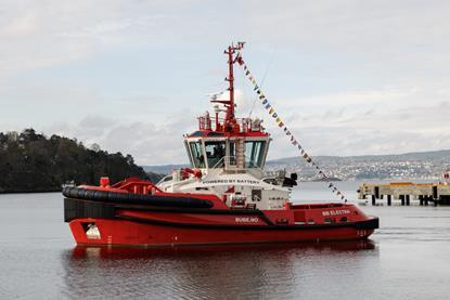 The all-electric tug 'BB Electra' is now operating in Oslo (Sanmar)