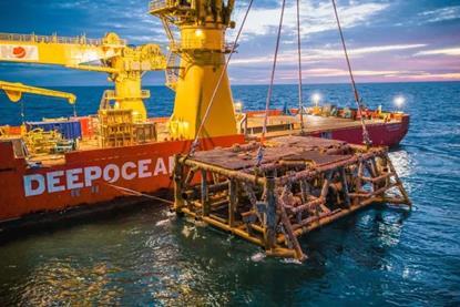 DeepOcean removing BP's Subsea Isolation Valve during the Miller decommissioning project