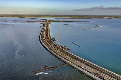 Coastal protection The Afsluitdijk Dam protects inland Netherlands from the North Sea