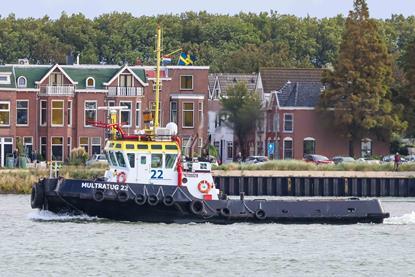 'Multratug 22' was one of three tugs tasked to refloat a fishing vessel at Flushing (Peter Barker)