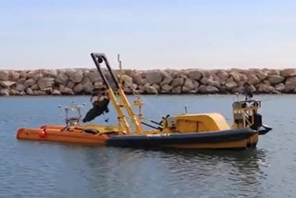 The image shows the vessels involved in the demonstration in Marseille