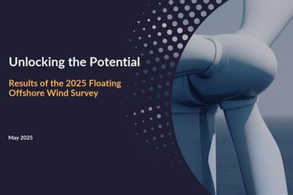 The image shows the front page of the 2025 Floating Offshore Wind Survey