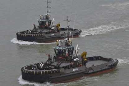 Another Baltic state Sweden operates a pair of Damen  ASD Tug 3010 ICE tugs (Damen)