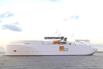 An image of a Vard 9 03 cable repair vessel for Orange Marine