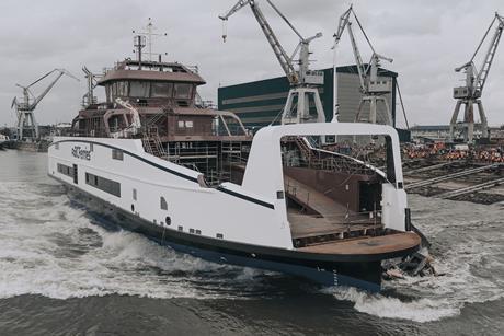 Damen launches tenth Island Class ferry (3)