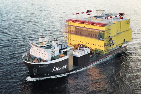 ABB heavy lift vessel semi-submersible