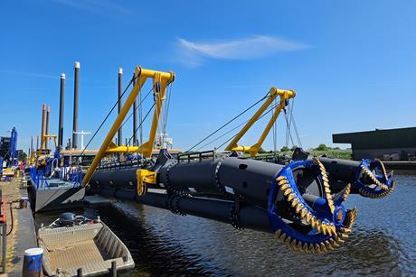 The CSD500 is customised for a max dredging depth of 16m