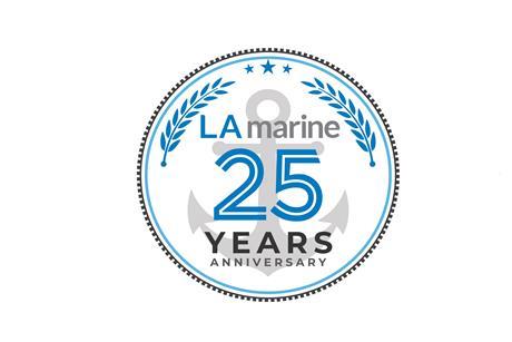 LA Marine 25 year logo circle-01