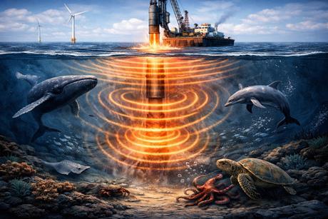 Underwater sound disturbance from turbines