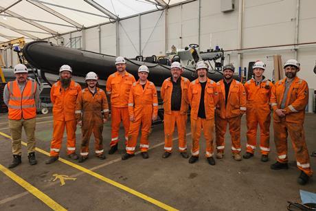 Some of the new starters at Griffon Marine - media