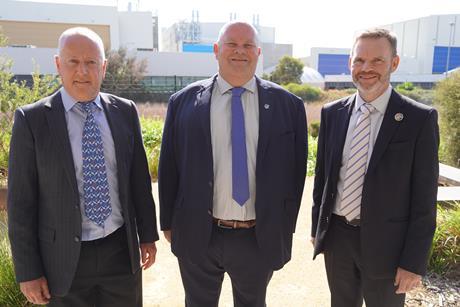 Rob Dunbar (AMT), Ian Salter (BMT), and Paul Berryman (BAE Systems). Please credit BAE Systems when using the image.