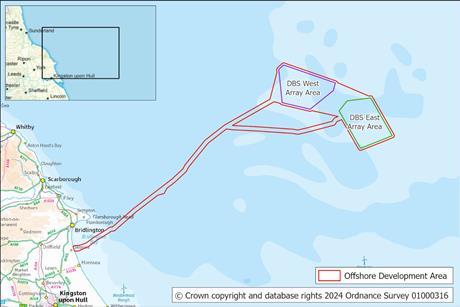 Dogger Bank South, west and east arrays