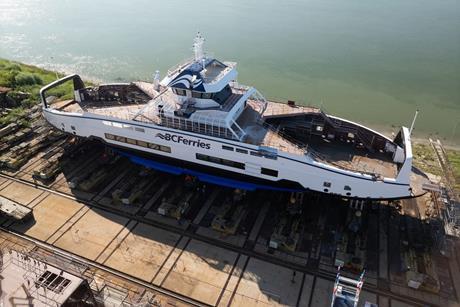 Damen launches latest Island Class for BC Ferries (2)