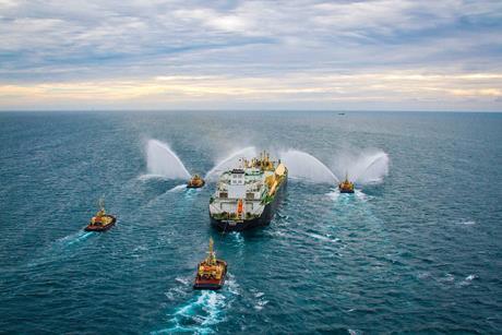 The image shows gorgon-asia-excellence-first-cargo-sailaway-d