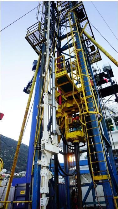 Automated tool handler - white structure to the left