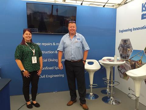 The Kaymac team were showcasing their recent projects at Seawork