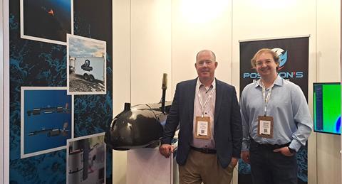 Jim Kirk, Director of Marketing with Poseidon's Force (L) and Senior Electrical Engineer Eddie Purfell