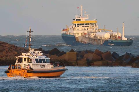 Pilots often have to board ships in inclement weather conditions (Peter Barker)
