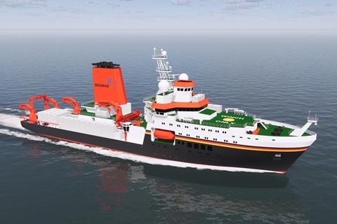 German Meteor research vessel