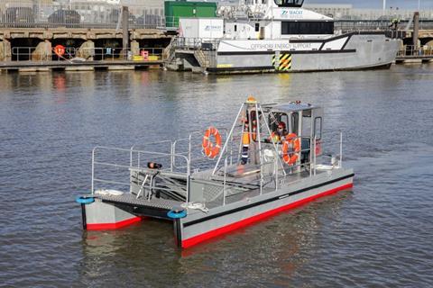 The Gannet - debris-eating hybrid workboat