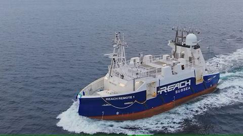Reach Subsea Remote 1 USV at sea