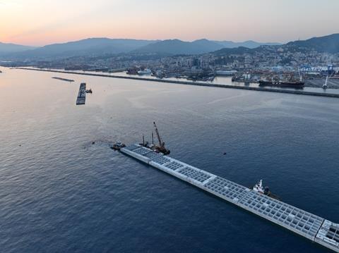 Genoa breakwater from Webuild