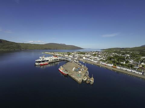 Vessels will soon be able to berth in Ullapool harbour, protected by a concrete breakwater